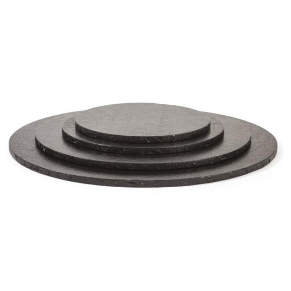 SOTTOTORTA TONDI PASTA DI CELLULOSA/ALLUMINIO NERO H.1,2 1 SOTTOTORTA TONDI PASTA DI CELLULOSA/ALLUMINIO NERO H.1,2