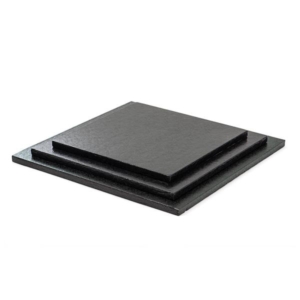 SOTTOTORTA QUADRATI PASTA DI CELLULOSA/ALLUMINIO NERO