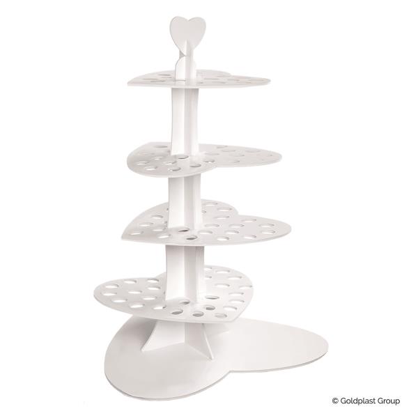 ALZATINA LOVE PER FINGER FOOD E CONI BIANCA 1 ALZATINA LOVE PER FINGER FOOD E CONI BIANCA