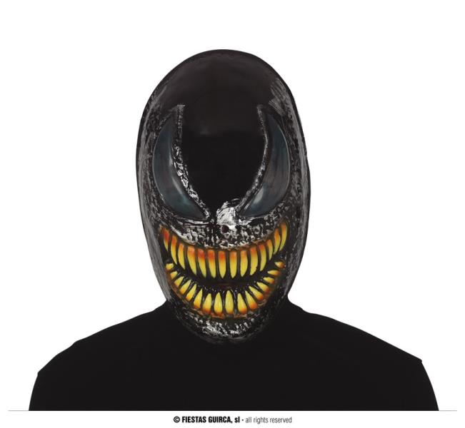 MASCHERA PVC NERA EROE 1 MASCHERA PVC NERA EROE