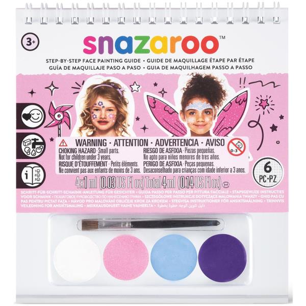 SET 4 TRUCCHI CON LIBRETTO PER IL VISO RAGAZZE SNAZAROO 1 SET 4 TRUCCHI CON LIBRETTO PER IL VISO RAGAZZE SNAZAROO