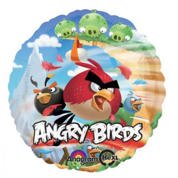 PALLONCINO MYLAR 18''ANGRY BIRDS 1 PALLONCINO MYLAR 18''ANGRY BIRDS
