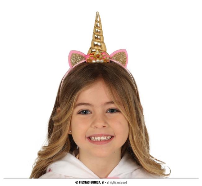 DIADEMA UNICORNO ORO BIMBI 1 DIADEMA UNICORNO ORO BIMBI