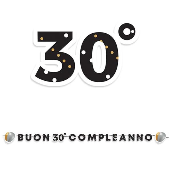 FESTONE PRESTIGE BUON 30° COMPLEANNO 1 FESTONE PRESTIGE BUON 30° COMPLEANNO