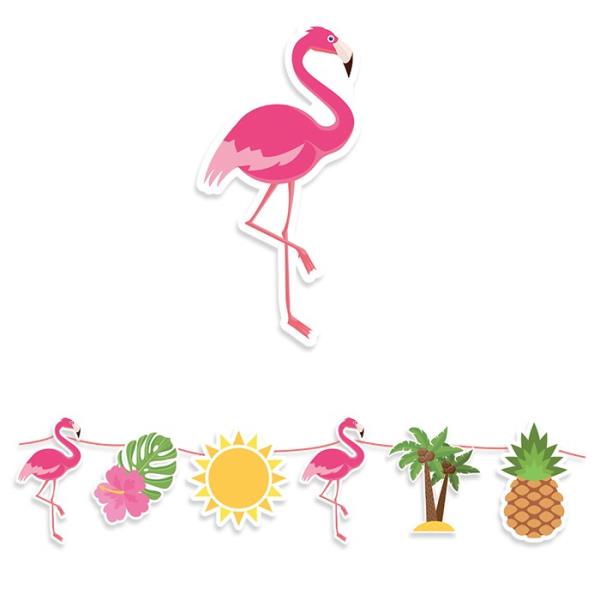 FESTONE FLAMINGO FENICOTTERO ROSA MT.6 1 FESTONE FLAMINGO FENICOTTERO ROSA MT.6