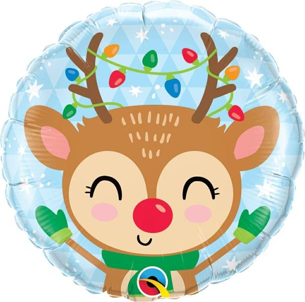PALLONE MYLAR 18" RENNA CON LAMPADINE 1 PALLONE MYLAR 18" RENNA CON LAMPADINE