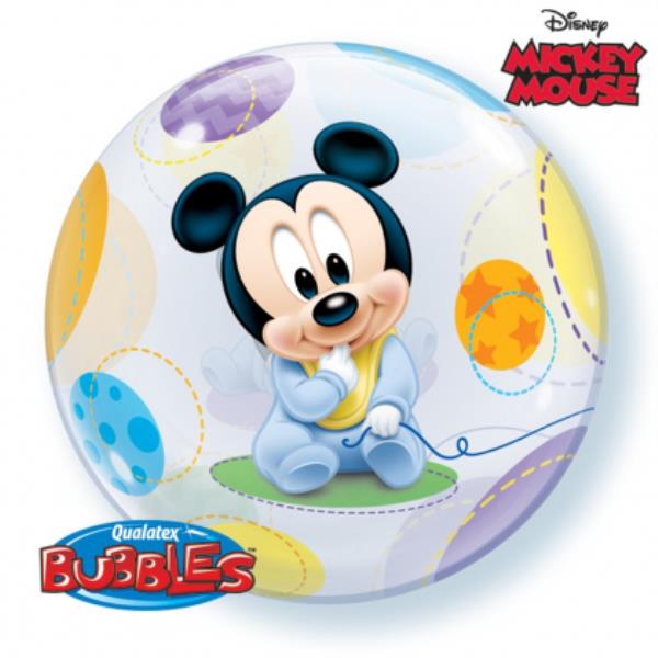 PALLONCINO 22'' BUBBLE BABY MICKEY 1 PALLONCINO 22'' BUBBLE BABY MICKEY