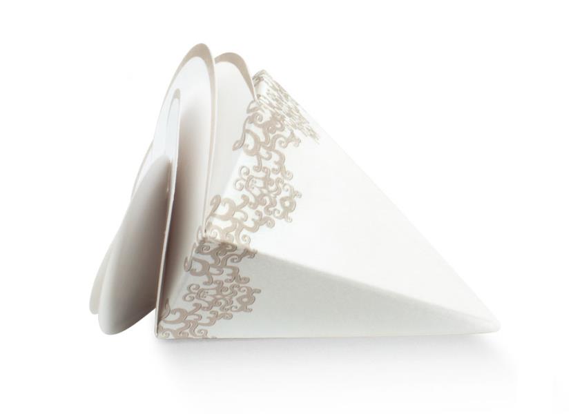 CONO SPIRALE CHANTILLY BIANCO 8X6,5 1 CONO SPIRALE CHANTILLY BIANCO 8X6,5