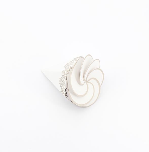 CONO SPIRALE CHANTILLY BIANCO 8X6,5 2 CONO SPIRALE CHANTILLY BIANCO 8X6,5