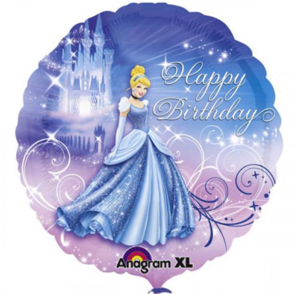 PALLONCINO MYLAR 18" CENERENTOLA HAPPY BIRTHDAY PZ.1 1 PALLONCINO MYLAR 18" CENERENTOLA HAPPY BIRTHDAY PZ.1