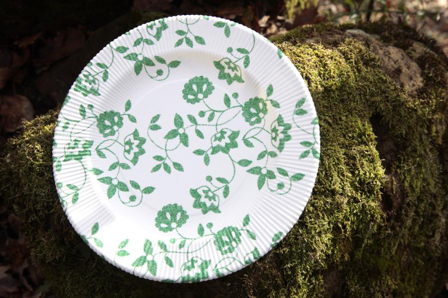 PIATTO DESSERT COMPOSTABILE RIGHE NATURA VERDE Ex.Tra.™ 3 PIATTO DESSERT COMPOSTABILE RIGHE NATURA VERDE Ex.Tra.™