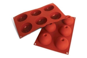 STAMPO SILICONE 1/2 SFERA CON BUCO Ø 7,5 SILIKOMART