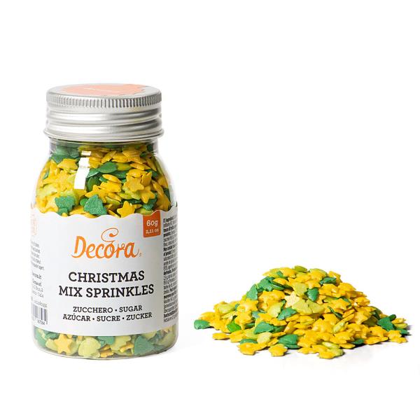 SPRINKLE DECORAZIONI CHRISTMAS MIX GR.60 1 SPRINKLE DECORAZIONI CHRISTMAS MIX GR.60