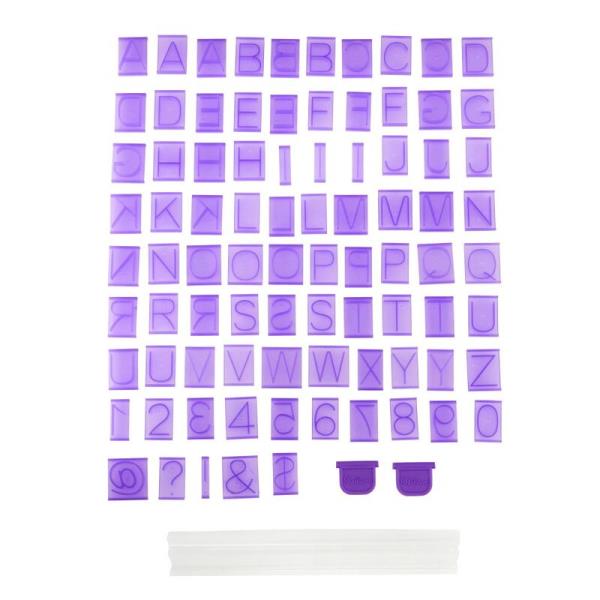 KIT STAMPO LETTERE E NUMERI 2 KIT STAMPO LETTERE E NUMERI