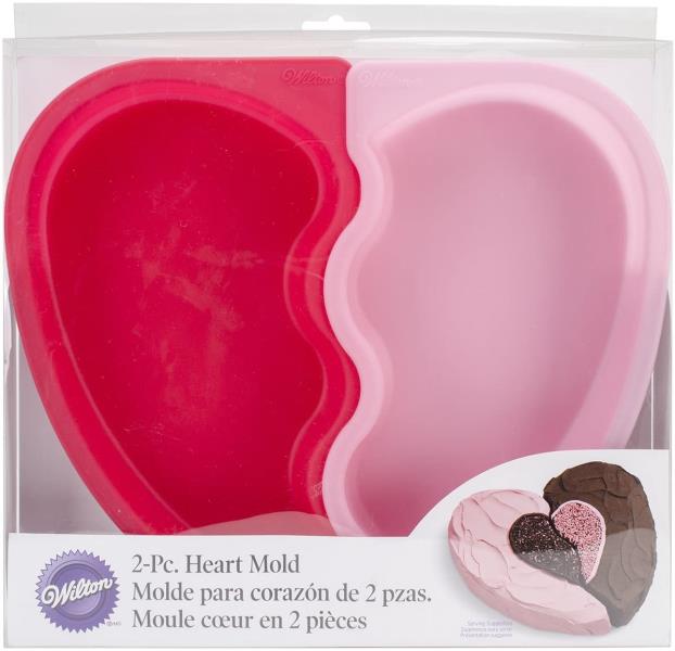 STAMPO SILICONE CUORE SPEZZATO 1 STAMPO SILICONE CUORE SPEZZATO