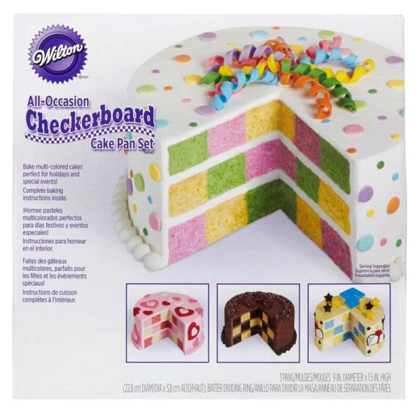 STAMPO ANTIADERENTE PER TORTA SCACCHIERA pz.1 1 STAMPO ANTIADERENTE PER TORTA SCACCHIERA pz.1