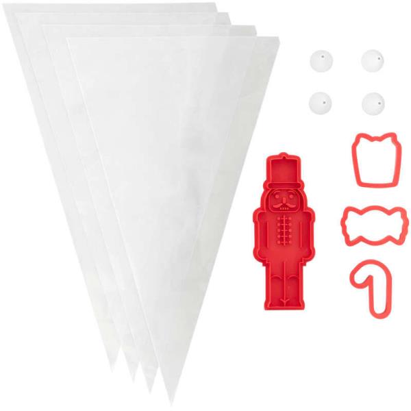 SET DECORA E TAGLIABISCOTTI SCHIACCIANOCI 2 SET DECORA E TAGLIABISCOTTI SCHIACCIANOCI
