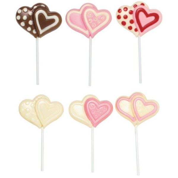 STAMPO CIOCCOLATINI CUORE DOPPIO 2 STAMPO CIOCCOLATINI CUORE DOPPIO