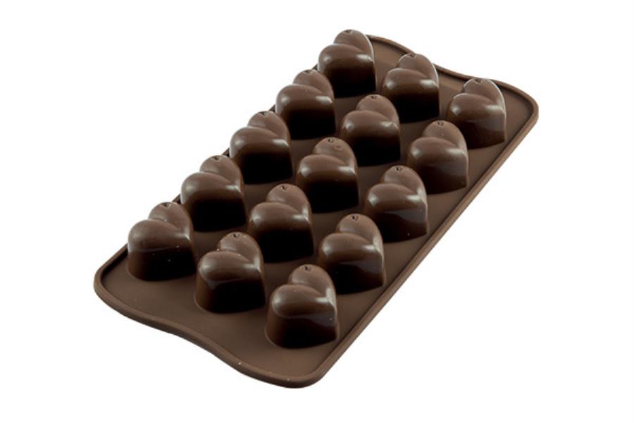 STAMPO SILICONE CIOCCOLATINI A CUORE SILIKOMART