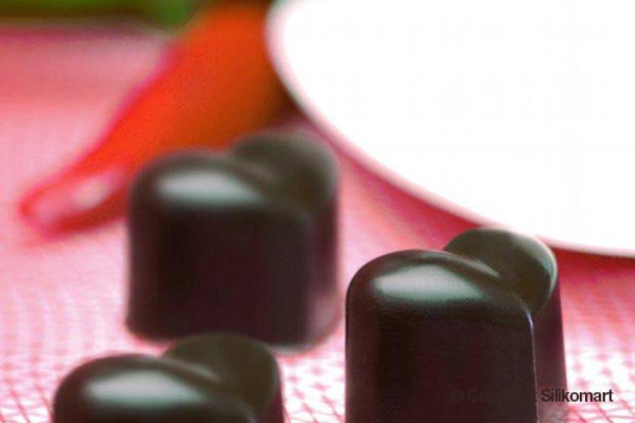 STAMPO SILICONE CIOCCOLATINI A CUORE SILIKOMART