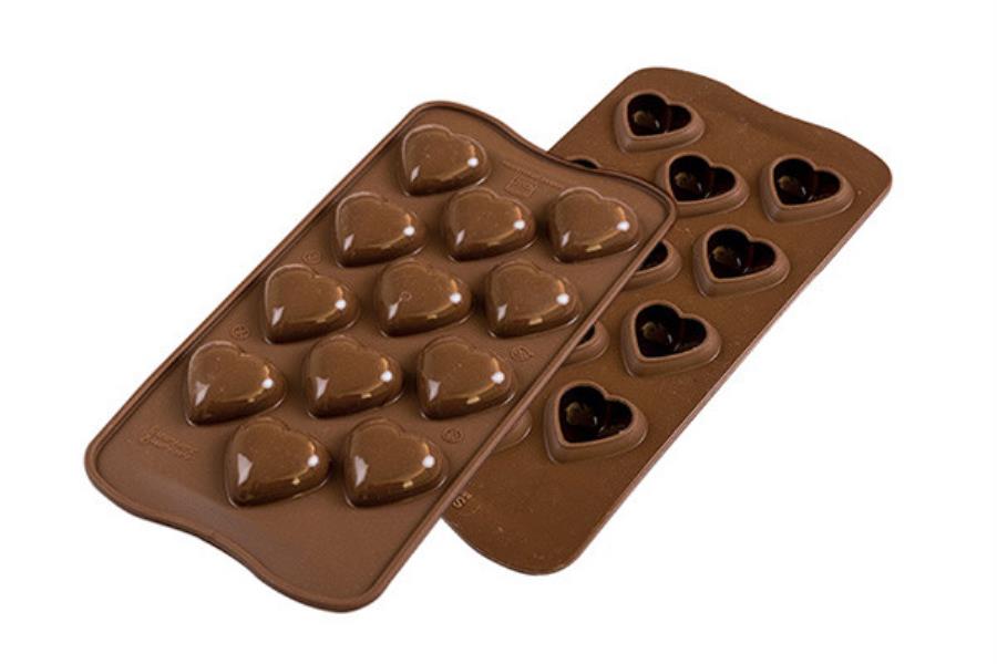 STAMPO SILICONE CIOCCOLATINI LOVE CUORI SILIKOMART 6 STAMPO SILICONE CIOCCOLATINI LOVE CUORI SILIKOMART