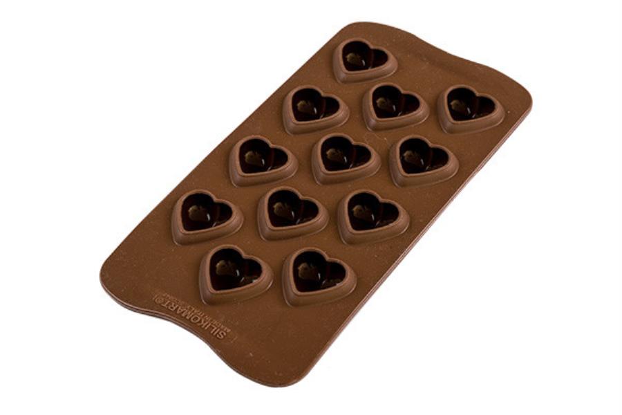 STAMPO SILICONE CIOCCOLATINI LOVE CUORI SILIKOMART 1 STAMPO SILICONE CIOCCOLATINI LOVE CUORI SILIKOMART