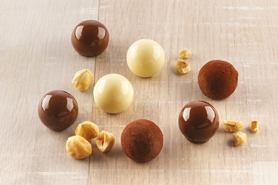 STAMPO SILICONE CIOCCOLATINI TARTUFINO SILIKOMART 7 STAMPO SILICONE CIOCCOLATINI TARTUFINO SILIKOMART