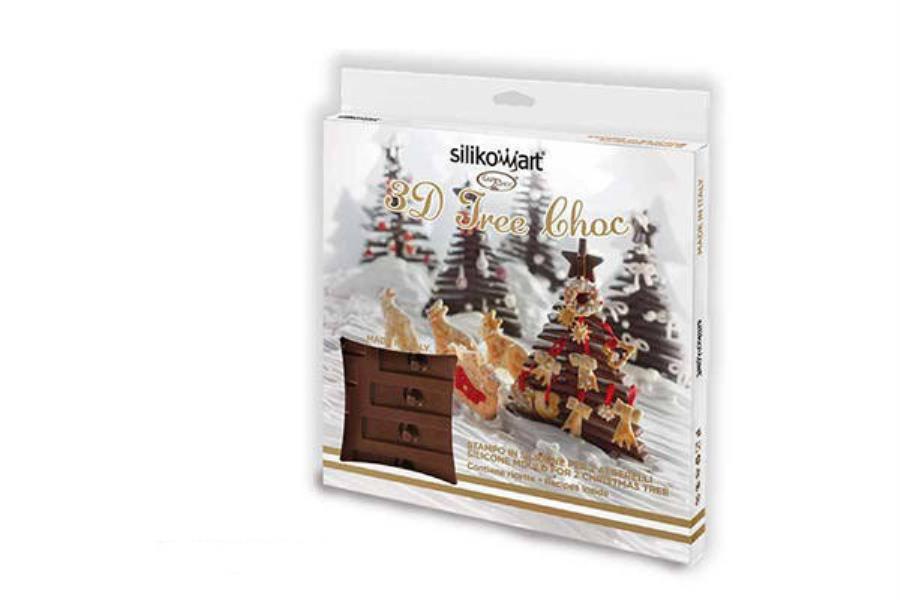 STAMPO SILICONE ALBERO COMPONIBILE 3D SILIKOMART 2 STAMPO SILICONE ALBERO COMPONIBILE 3D SILIKOMART