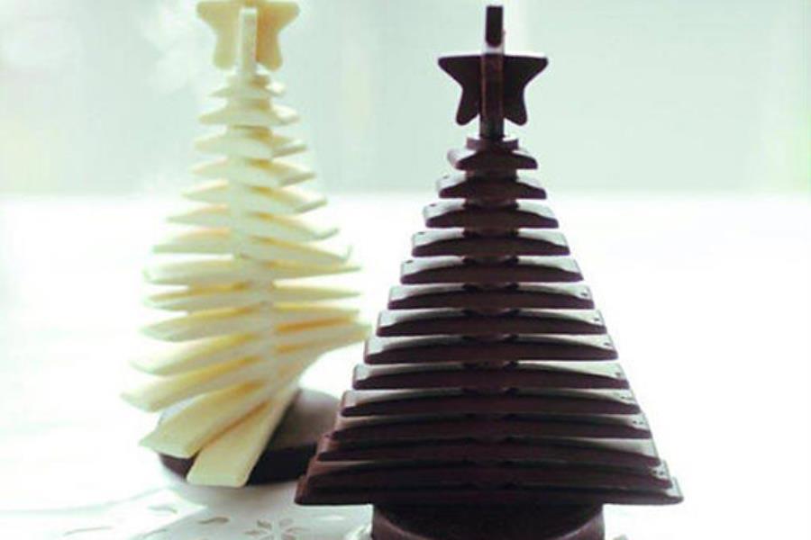 STAMPO SILICONE ALBERO COMPONIBILE 3D SILIKOMART 3 STAMPO SILICONE ALBERO COMPONIBILE 3D SILIKOMART