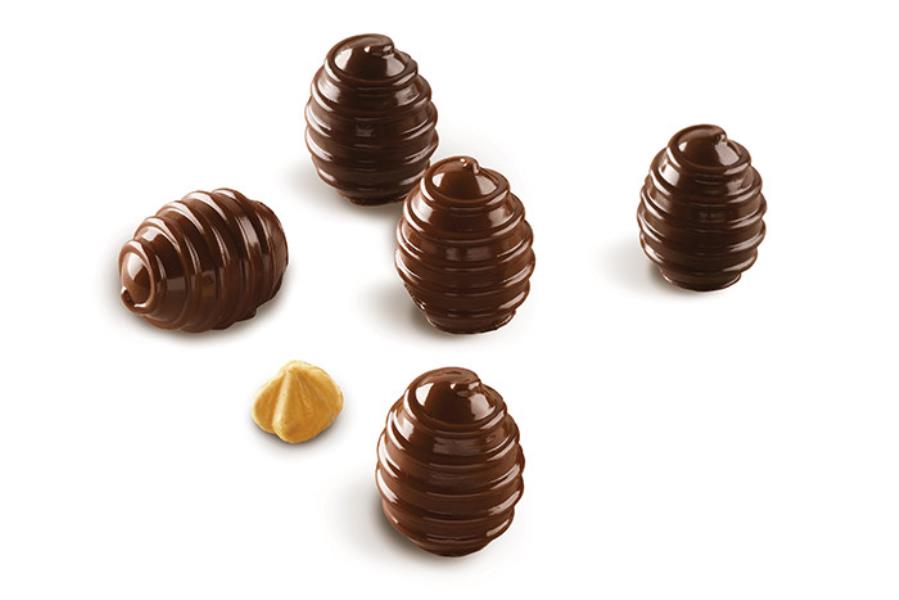 STAMPO SILICONE CIOCCOLATINI OVETTO SPIRALE SILIKOMART 3 STAMPO SILICONE CIOCCOLATINI OVETTO SPIRALE SILIKOMART