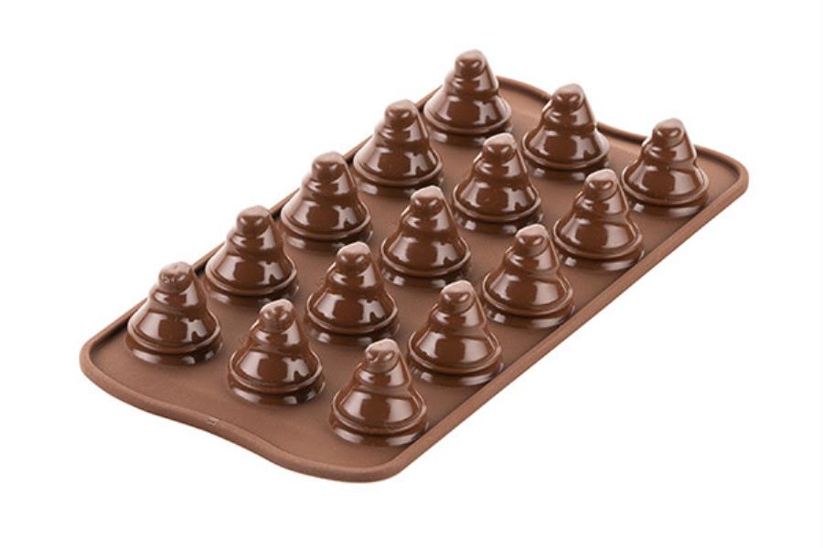 STAMPO SILICONE CIOCCOLATINI CHOCO TREES SILIKOMART