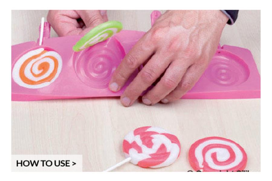STAMPO SILICONE PER LOLLI POPS TONDO SILIKOMART