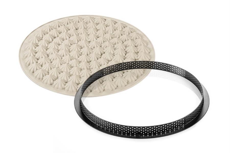 STAMPO SILICONE KIT TARTE RING MERINGUE' SILIKOMART 1 STAMPO SILICONE KIT TARTE RING MERINGUE' SILIKOMART