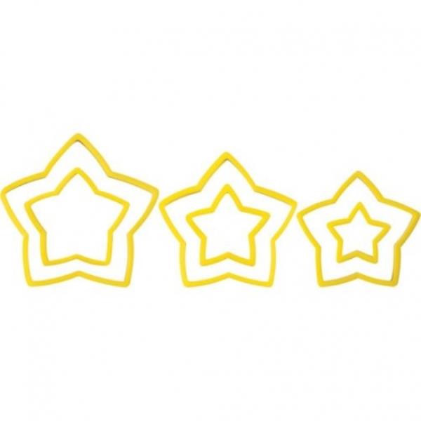 SET 6 TAGLIAPASTA IN PLASTICA STELLA 3 SET 6 TAGLIAPASTA IN PLASTICA STELLA