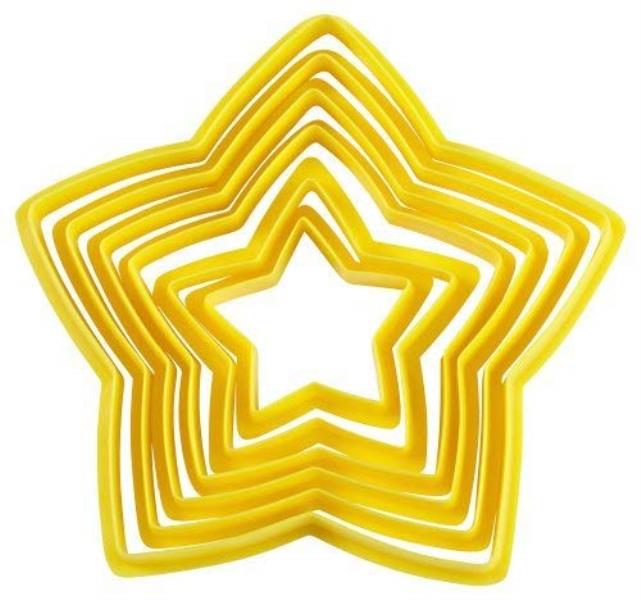 SET 6 TAGLIAPASTA IN PLASTICA STELLA 2 SET 6 TAGLIAPASTA IN PLASTICA STELLA