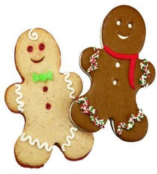 SET 2 TAGLIABISCOTTO IN METALLO GINGERBREAD 2 SET 2 TAGLIABISCOTTO IN METALLO GINGERBREAD