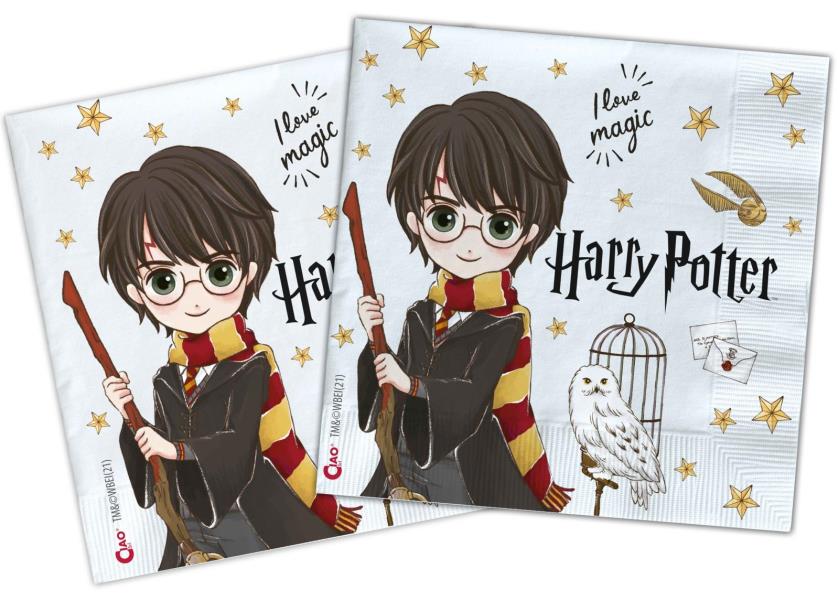 TOVAGLIOLO 33x33 cm. HARRY POTTER pz.20 1 TOVAGLIOLO 33x33 cm. HARRY POTTER pz.20