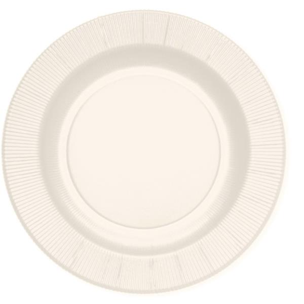 PIATTO PIANO COMPOSTABILE RIGHE BIANCO PZ.20 Ex.Tra.™ 1 PIATTO PIANO COMPOSTABILE RIGHE BIANCO PZ.20 Ex.Tra.™