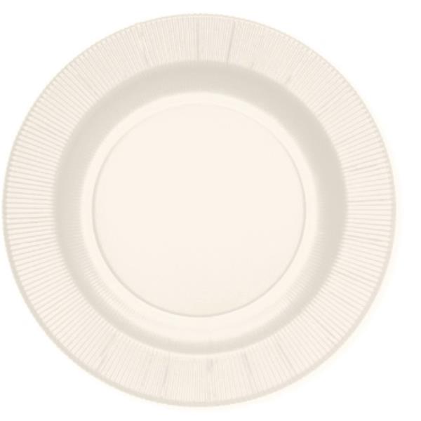 PIATTO DESSERT COMPOSTABILE RIGHE BIANCO PZ.20 Ex.Tra.™ 1 PIATTO DESSERT COMPOSTABILE RIGHE BIANCO PZ.20 Ex.Tra.™