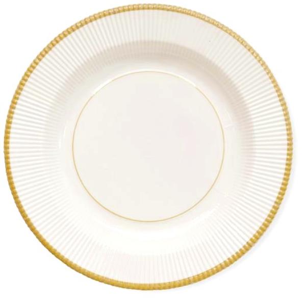 PIATTO DESSERT Ø21 cm. RIGHE CLASSIC GOLD Ex.Tra.™ pz.8 1 PIATTO DESSERT Ø21 cm. RIGHE CLASSIC GOLD Ex.Tra.™ pz.8