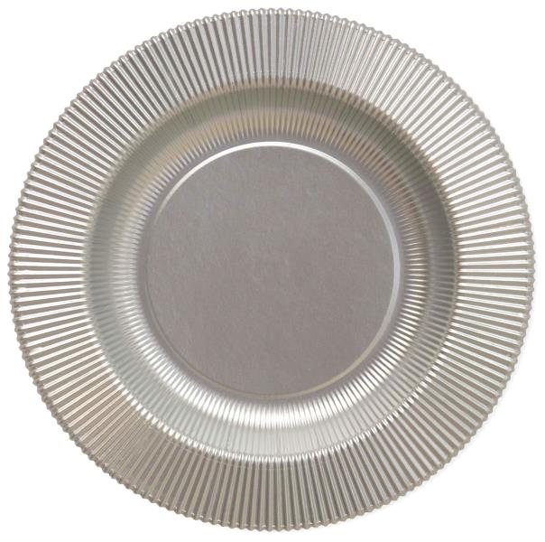 PIATTO FONDO RIGHE ARGENTO SATINATO Ex.Tra. pz.8 1 PIATTO FONDO RIGHE ARGENTO SATINATO Ex.Tra. pz.8