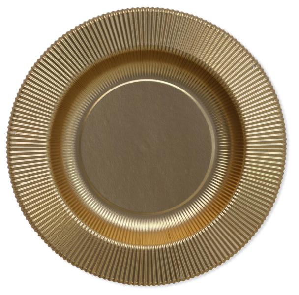 PIATTO FONDO RIGHE ORO SATINATO Ex.Tra. pz.8 1 PIATTO FONDO RIGHE ORO SATINATO Ex.Tra. pz.8