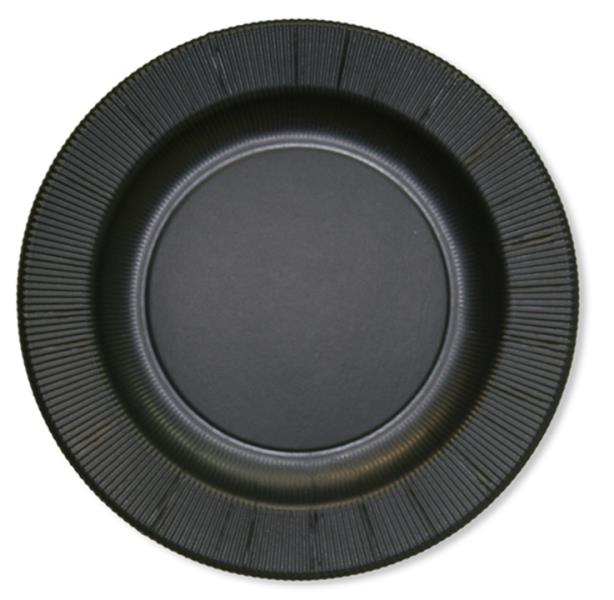 PIATTO MAX RIGHE NERO OPACO Ex.Tra. pz.4 1 PIATTO MAX RIGHE NERO OPACO Ex.Tra. pz.4