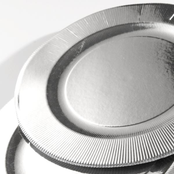 PIATTO MAX RIGHE ARGENTO LUCIDO PZ.4 Ex.Tra. pz.4 2 PIATTO MAX RIGHE ARGENTO LUCIDO PZ.4 Ex.Tra. pz.4