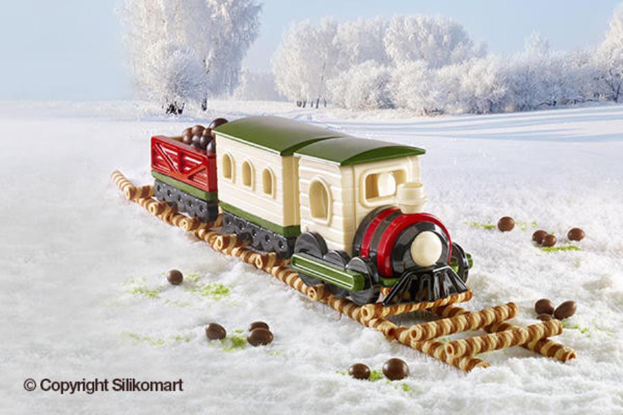 STAMPO SILICONE TRENO SILIKOMART 3 STAMPO SILICONE TRENO SILIKOMART