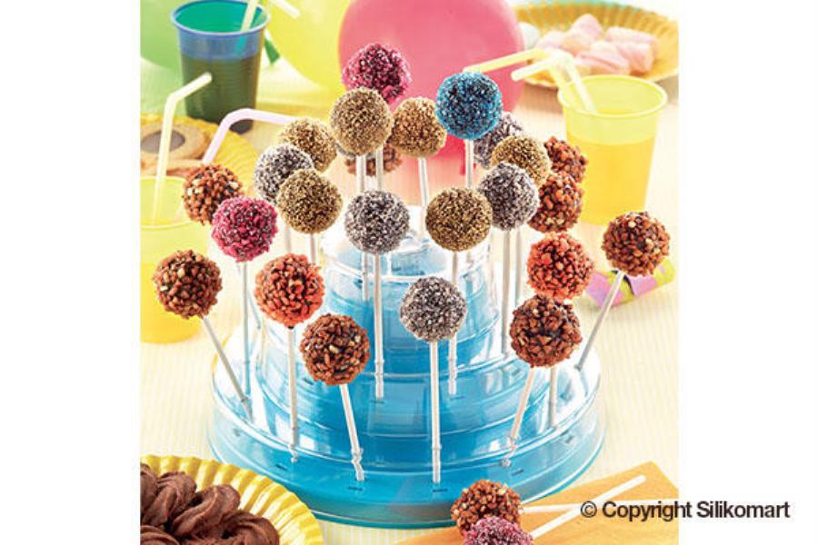ALZATE A TRE PIANI PER CAKE POPS SILIKOMART