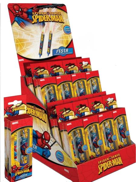 CANDELA MAGIC FLAMBE' FESTA SPIDERMAN PZ.2 1 CANDELA MAGIC FLAMBE' FESTA SPIDERMAN PZ.2