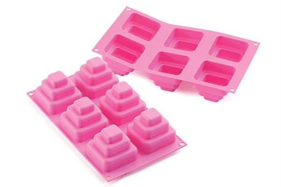 STAMPO SILICONE MINI CAKE QUADRATA SILIKOMART 1 STAMPO SILICONE MINI CAKE QUADRATA SILIKOMART