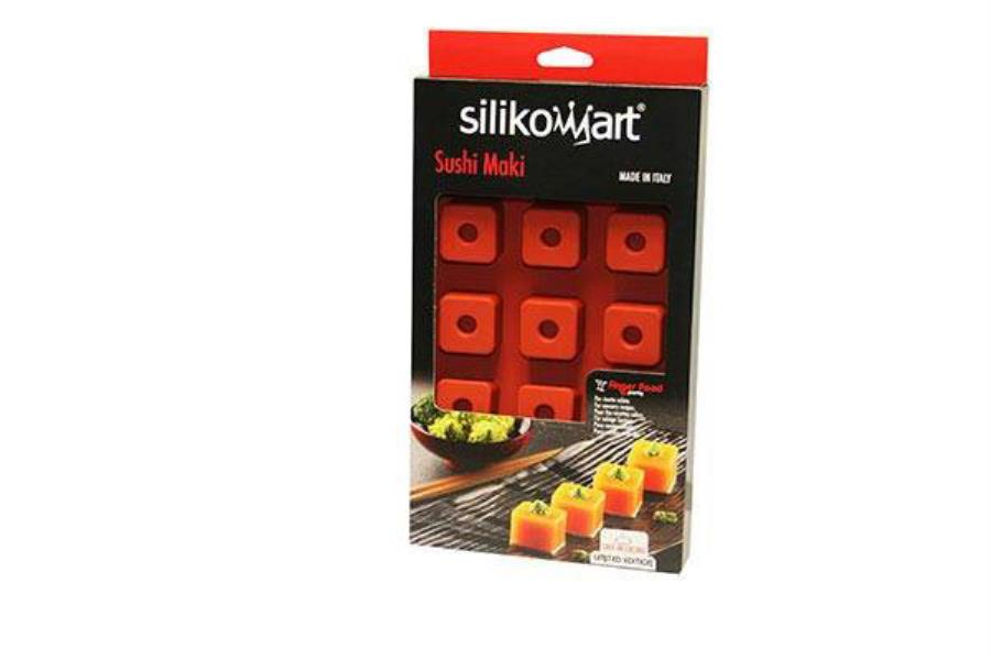 STAMPO SILICONE SUSHI MAKI 3,5x3,5 h.2,5 SILIKOMART 3 STAMPO SILICONE SUSHI MAKI 3,5x3,5 h.2,5 SILIKOMART