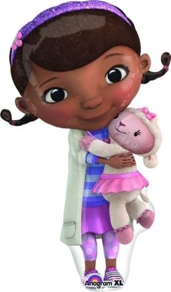 PALLONCINO MYLAR SUPER SHAPE DOTTORESSA PELUCHE 1 PALLONCINO MYLAR SUPER SHAPE DOTTORESSA PELUCHE
